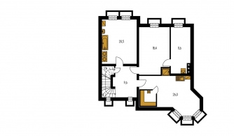 Floor plan of basement - EXCLUSIV 250